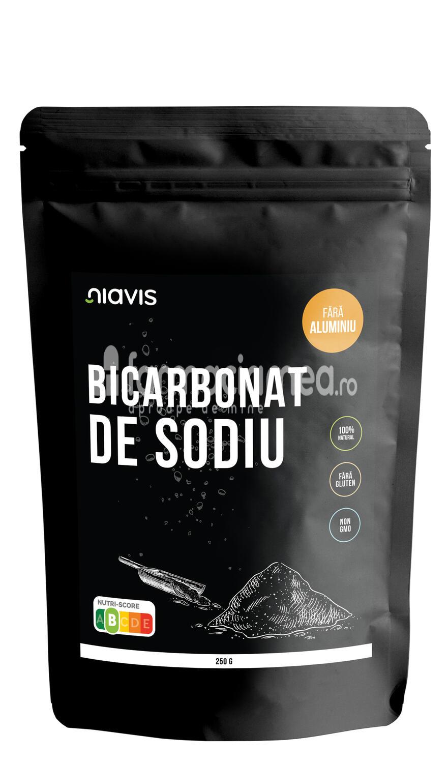 Alimente și băuturi - Niavis Bicarbonat de sodiu, 250 g, farmaciamea.ro