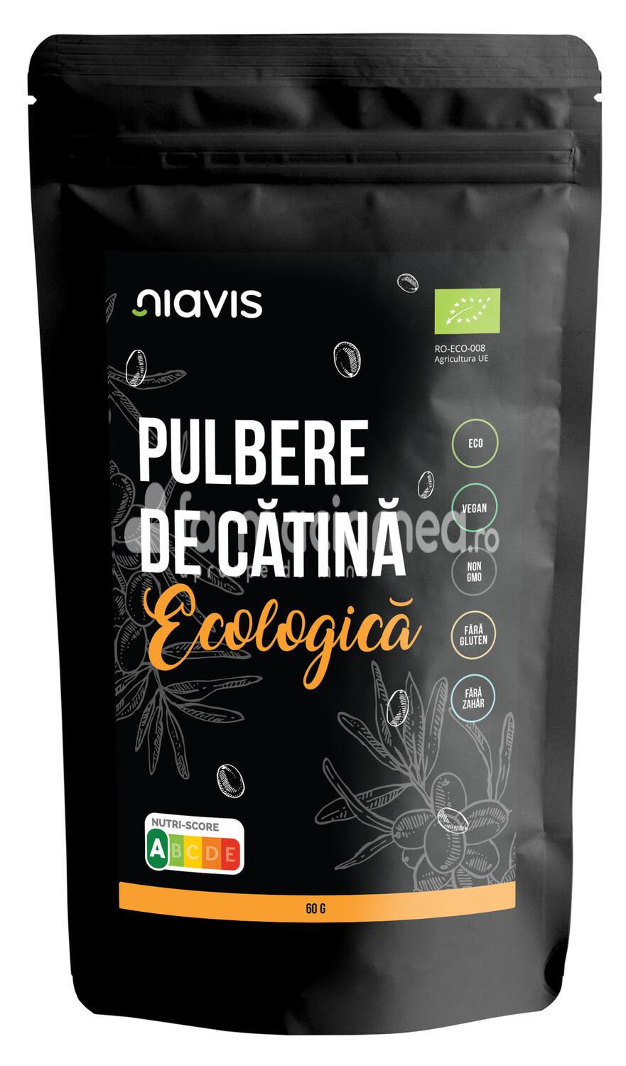 Alimente și băuturi - Niavis Catina pulbere ecologica Bio, 60 g, farmaciamea.ro