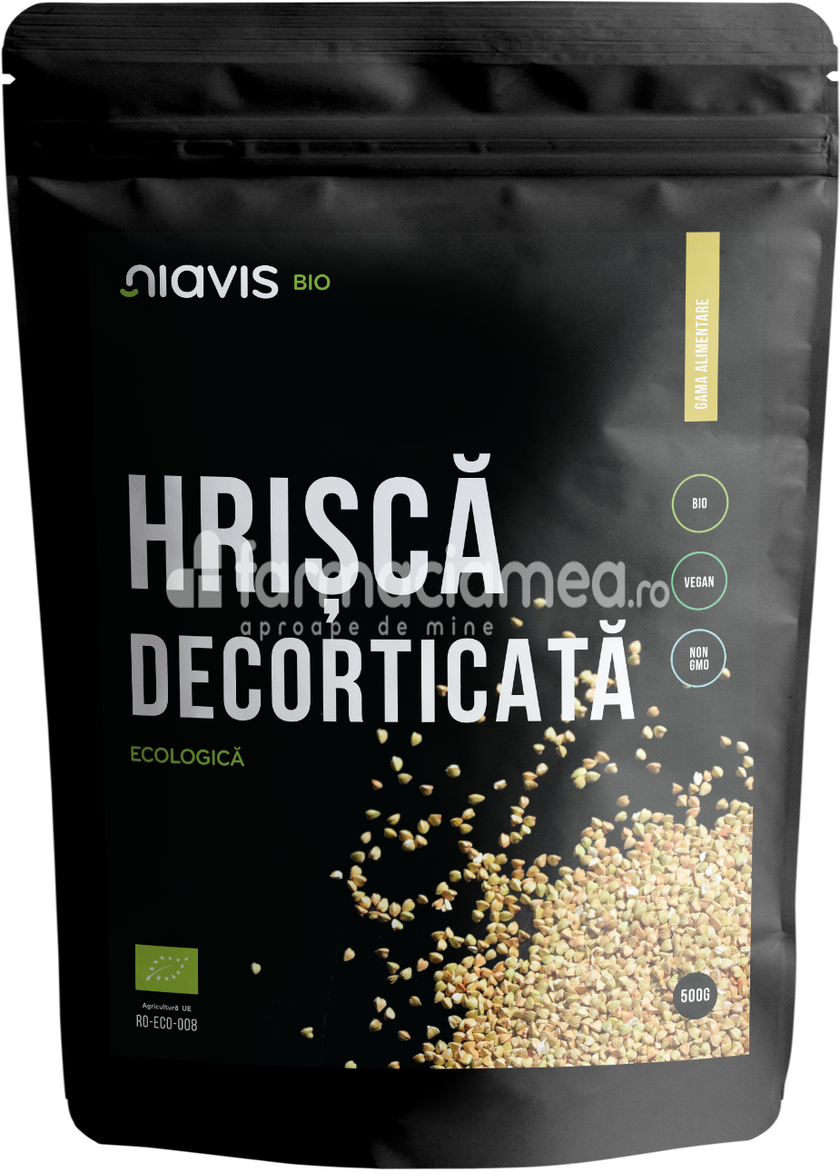 Alimente și băuturi - Niavis Hrisca decorticata ecologica Bio, 500 g, farmaciamea.ro