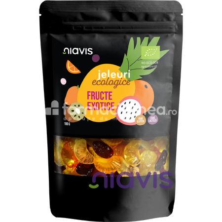 Alimente și băuturi - Niavis Jeleuri ecologice "Fructe exotice", 100g, farmaciamea.ro