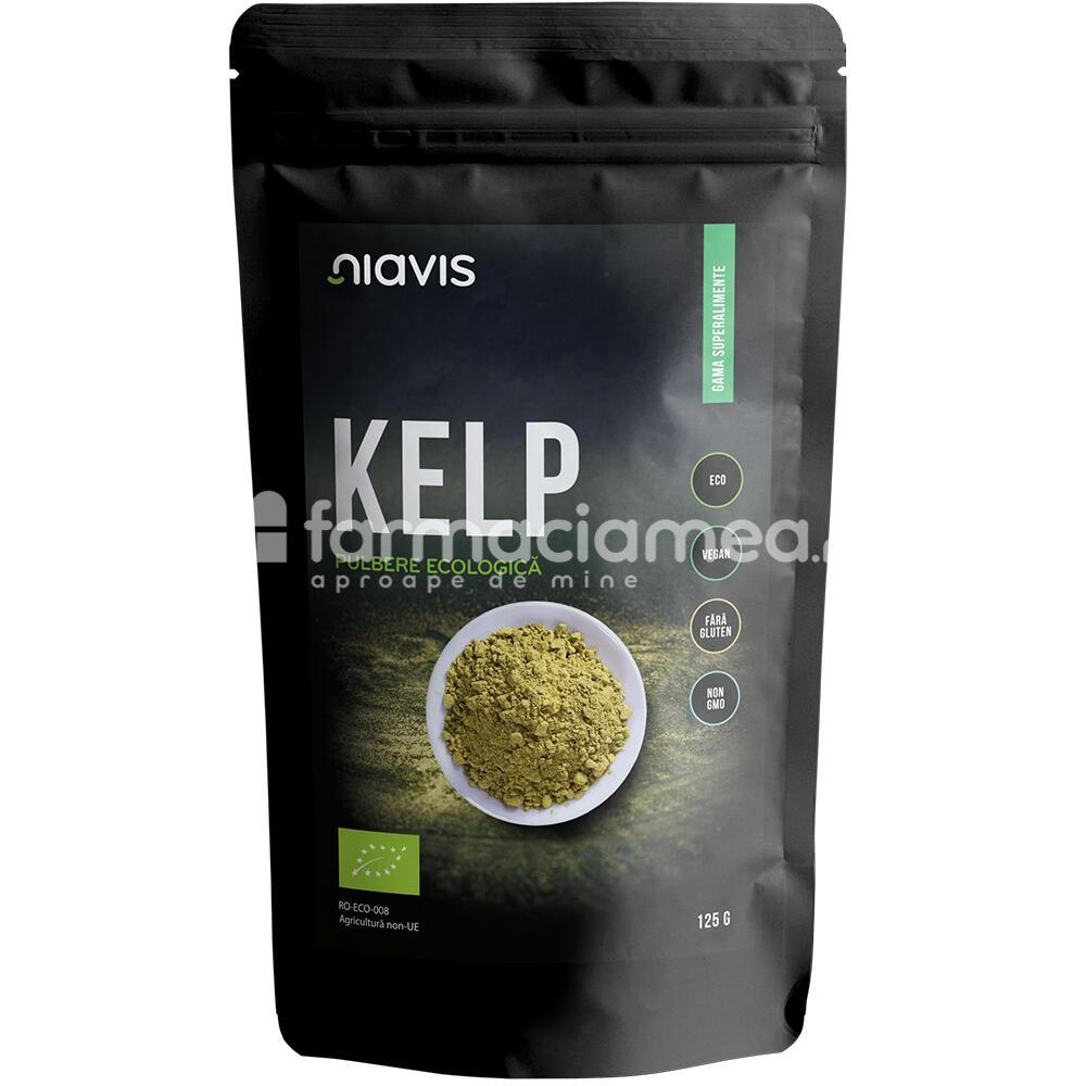 Alimente și băuturi - Niavis Kelp pulbere ecologica Bio, 125 g, farmaciamea.ro