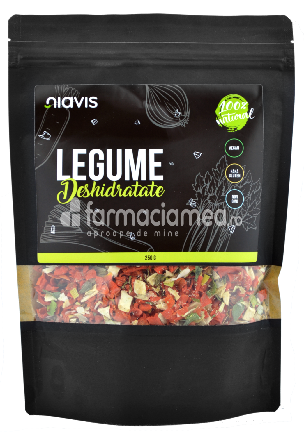 Alimente și băuturi - Niavis Legume deshidratate, 250 g, farmaciamea.ro