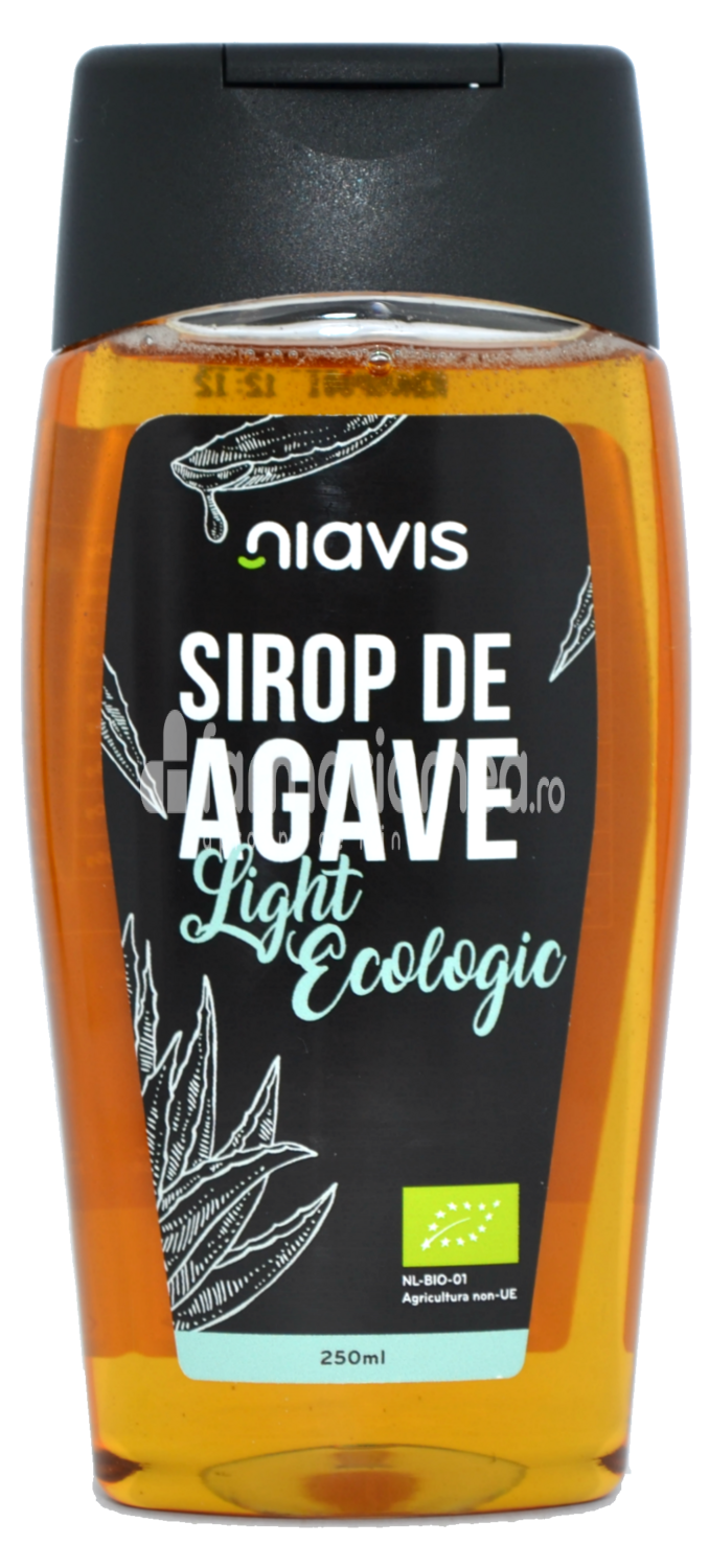 Alimente și băuturi - Niavis Sirop de agave light ecologic Bio, 250 ml/ 350 g, farmaciamea.ro