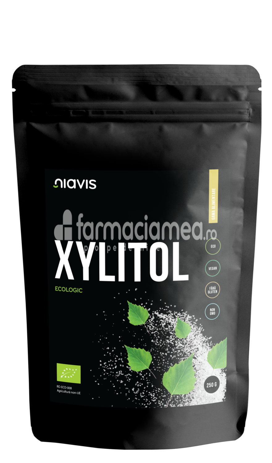 Alimente și băuturi - Niavis Xylitol ecologic Bio, 250g, farmaciamea.ro