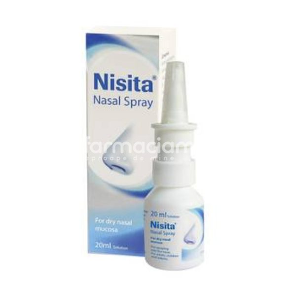 Sinusuri - Nisita spray nazal, indicat pentru mucoasa nazala uscata, 20ml, Vedra, farmaciamea.ro