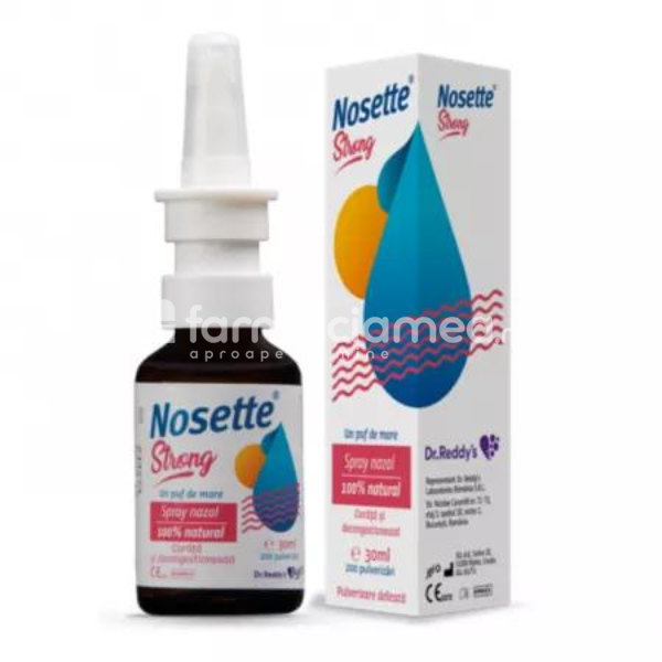 Raceală și gripă adulți - Nosette Strong Spray Nazal, 30 ml Dr. Reddys, farmaciamea.ro