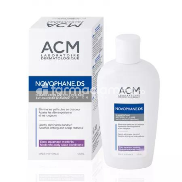 Îngrijire scalp - Novophane DS Sampon Anti-Matreata, 125ml ACM, farmaciamea.ro
