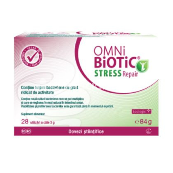 Probiotice - Omni Biotic Stress Repair, 28 plicuri, Institut AllergoSan, farmaciamea.ro
