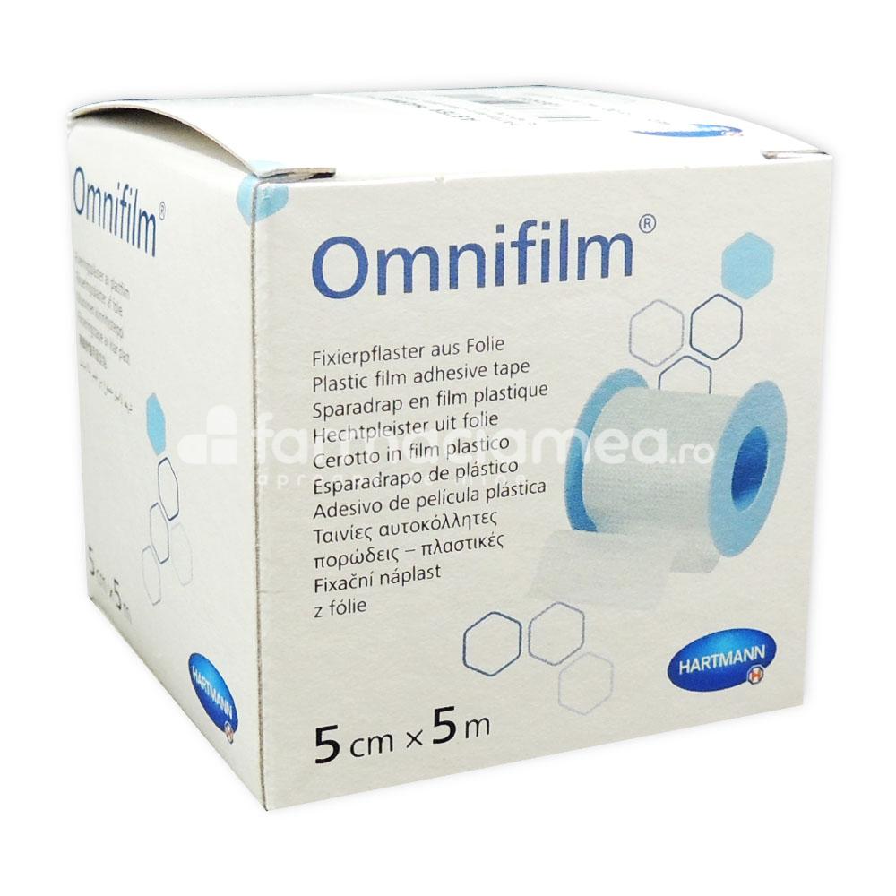 Plasturi, leucoplast și pansamente - Omnifilm 5cm/5m, Hartmann, farmaciamea.ro