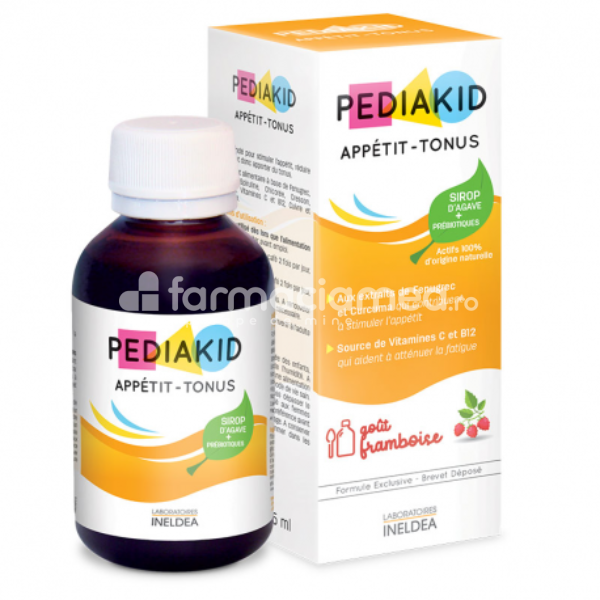 Suplimente alimentare copii - Pediakid sirop pofta de mancare, 125ml, farmaciamea.ro