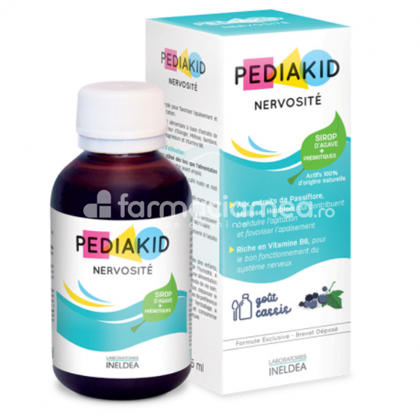Suplimente alimentare copii - Pediakid sirop pentru diminuarea nervozitatii la copii, 125ml, farmaciamea.ro