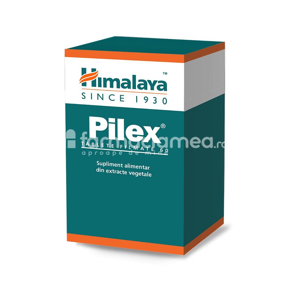 Suplimente naturiste - Pilex, recomandat in tratamentul hemoroizilor interni si externi, 60 tablete, Himalaya, farmaciamea.ro