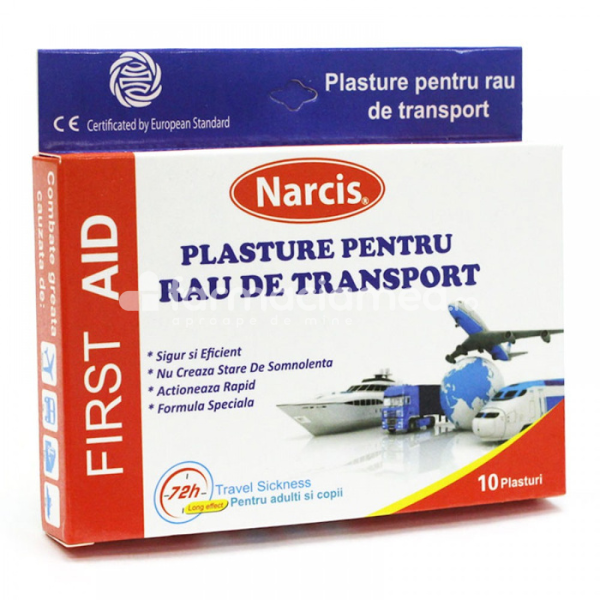 Plasturi, leucoplast și pansamente - Plasture pentru rau de transport x 10buc (Narcis), farmaciamea.ro