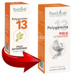 Gemoterapice complexe - Polygemma 13 Piele, 50 ml, PlantExtrakt, farmaciamea.ro