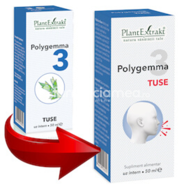 Gemoterapice complexe - Polygemma 3 Tuse, 50 ml, PlantExtrakt, farmaciamea.ro