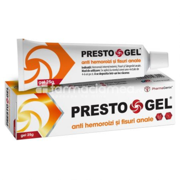 Afecțiuni urogenitale - PrestoGel, tub 25 grame Pharmagenix, farmaciamea.ro