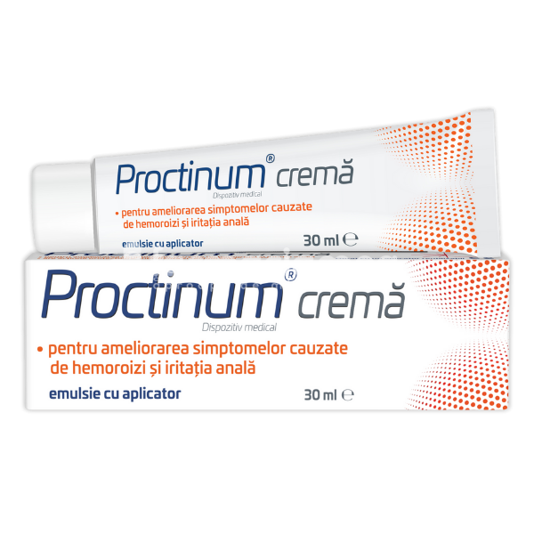 Hemoroizi și fisuri anale - Proctinum crema pentru hemoroizi, 30 ml, Zdrovit, farmaciamea.ro