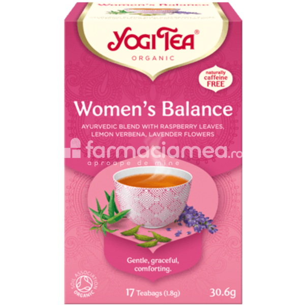 Ceaiuri - Ceai Echilibrul Femeilor Yogi Tea, 17 plicuri Pronat, farmaciamea.ro
