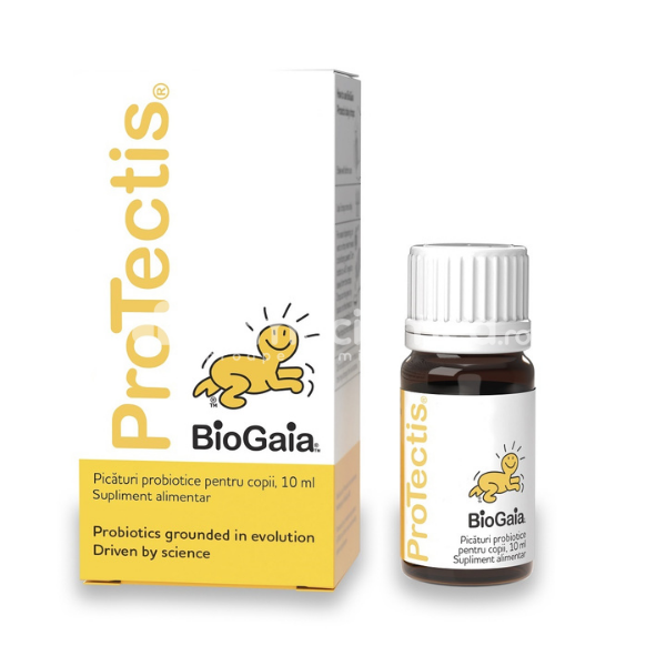 Suplimente alimentare copii - Protectis picaturi probiotice pentru copii, 10 ml, BioGaia, farmaciamea.ro