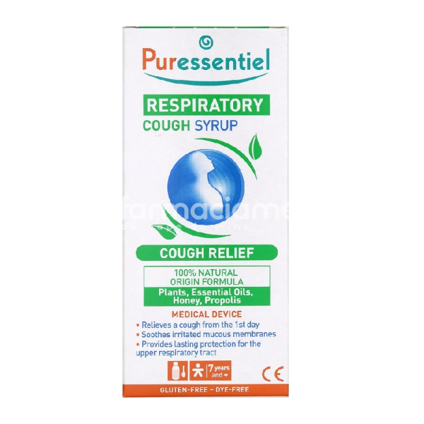 Tuse - Puressentiel Sirop de Tuse Respiratory, 125ml, farmaciamea.ro
