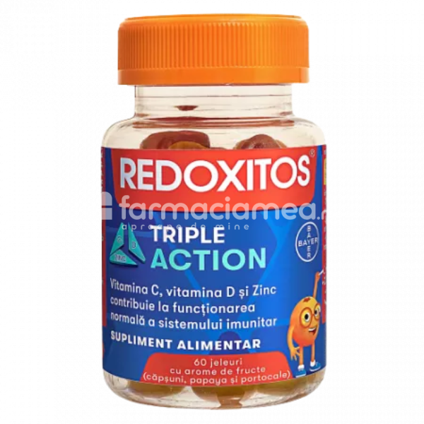 Imunitate - Redoxitos Triple Action, 60 jeleuri Bayer, farmaciamea.ro