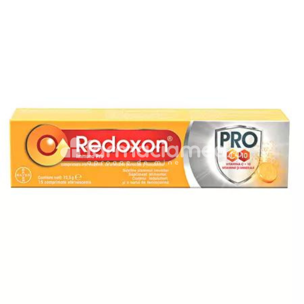 Imunitate - Redoxon Immuno Pro, 1000 mg, 15 comprimate efervescente, Bayer, farmaciamea.ro