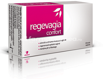 Uscăciunea mucoasei vaginale - Aflofarm Regevagia Confort, 10 ovule, farmaciamea.ro