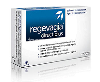 Infecţii intime - Aflofarm Regevagia Direct Plus, 10 comprimate vaginale, farmaciamea.ro
