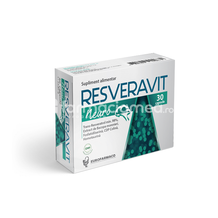 Memorie și concentrare - Resveravit neuro x 30cps, farmaciamea.ro