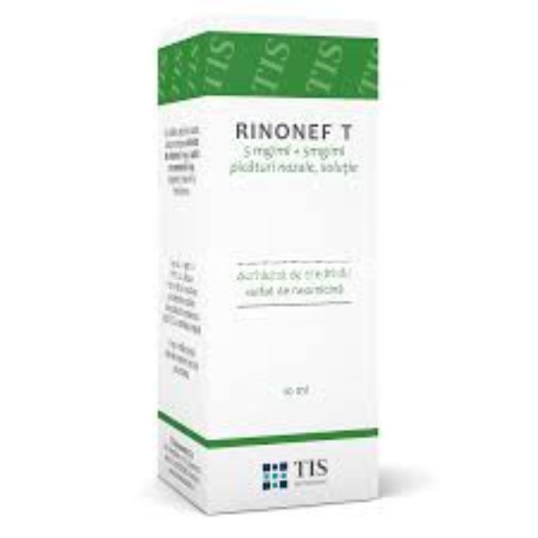 Decongestionant nazal OTC - Rinonef-T solutie nazala 10 ml, Tis Farmaceutic, farmaciamea.ro