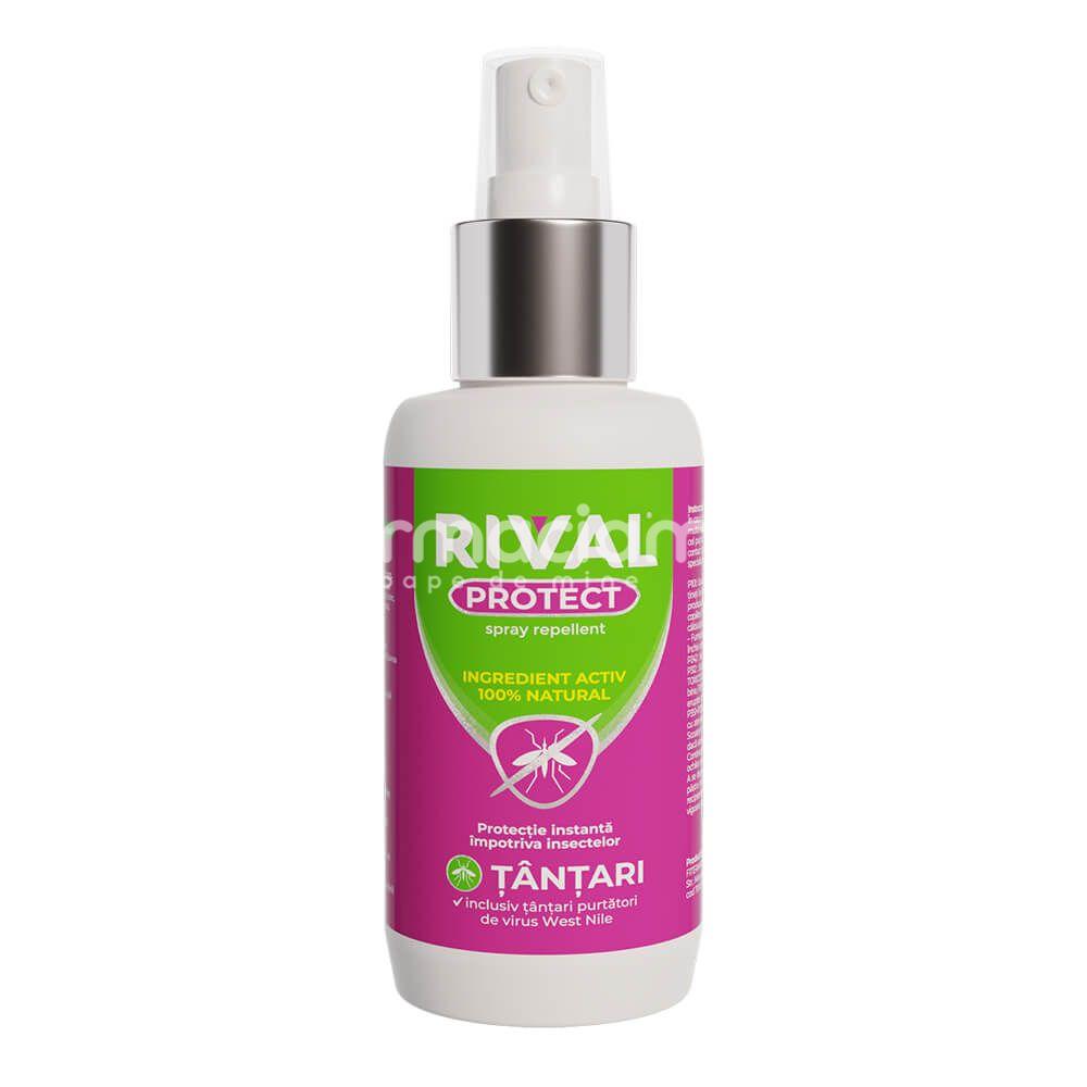 Anti-insecte - Rival Protect spray repellent, 100 ml, Fiterman Pharma, farmaciamea.ro