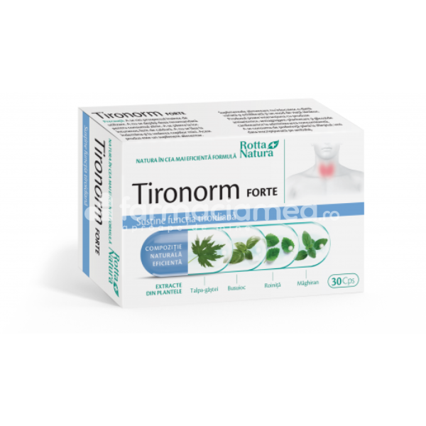 Minerale și vitamine - Tironorm Forte, 30 comprimate Rotta Natura, farmaciamea.ro