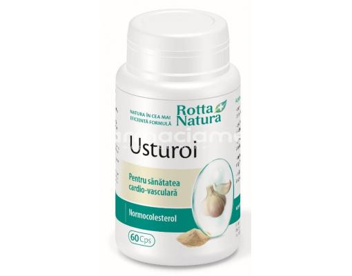 Afecțiuni cardio și colesterol - ROTTA NATURA Usturoi x 60 capsule, farmaciamea.ro