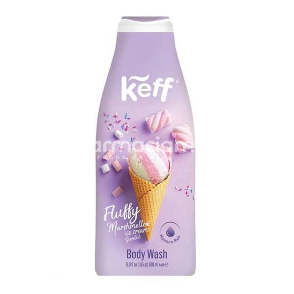 Îngrijire corp - Gel de dus cu parfum de bezele, Sano Keff gel marshmallow 500 ml, farmaciamea.ro