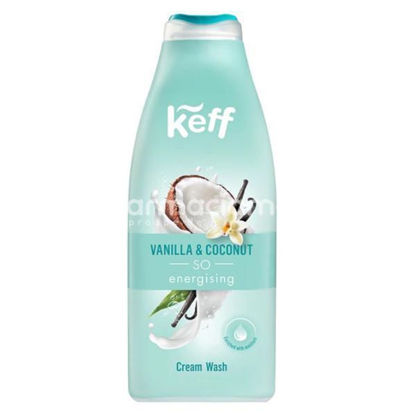 Îngrijire corp - Gel de dus cu parfum de vanilie si cocos, Sano Keff Coconut Vanilla, 500ml, farmaciamea.ro