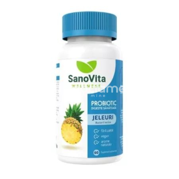 Probiotice - Probiotic jeleuri, 60 bucati, Sanovita Wellness, farmaciamea.ro