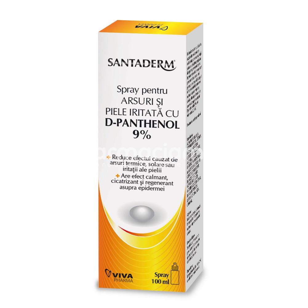 Afecțiuni ale pielii - Santaderm spray panthenol 9% x 100ml, farmaciamea.ro