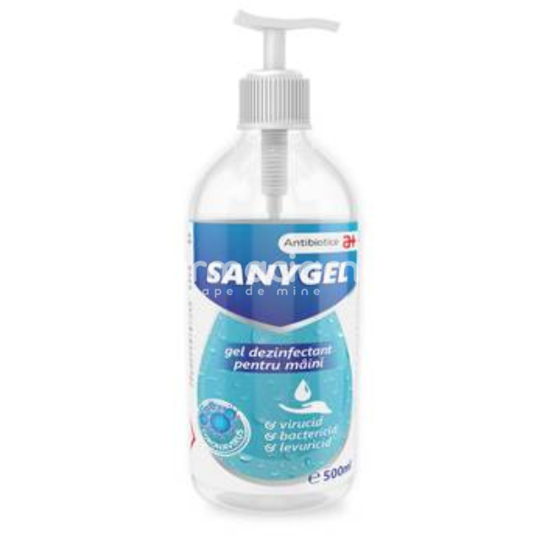 Dezinfectanți - Sanygel gel dezinfectant, 500ml, Antibiotice, farmaciamea.ro