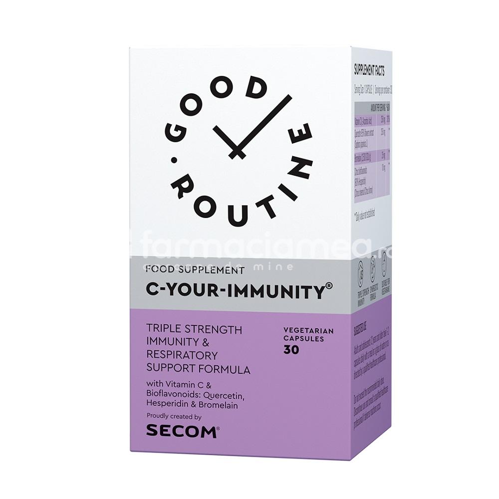 Imunitate - Good Routine C-your-immunity, 30 capsule, Secom, farmaciamea.ro