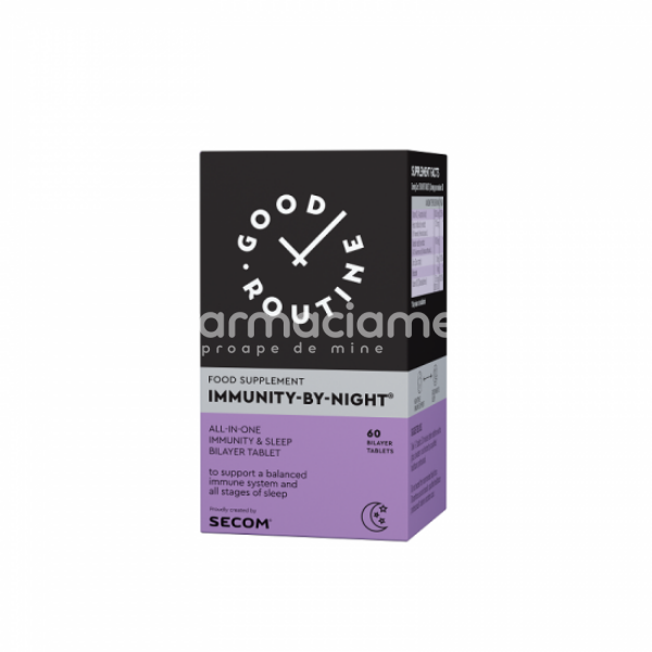 Imunitate - Good Routine Immunity-by-night, 60 comprimate, Secom, farmaciamea.ro