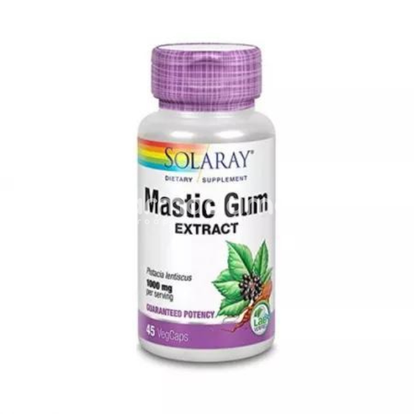 Afecțiuni ale sistemului digestiv - Mastic Gum 500 mg, 45 capsule, Secom, farmaciamea.ro