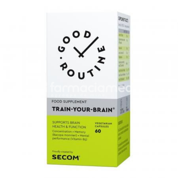 Stres și epuizare - Good Routine Train-Your-Brain, 60 capsule, Secom, farmaciamea.ro