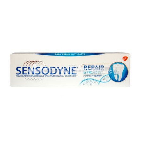 Pastă dinţi - Sensodyne Pasta de dinti Repair & Protect, 75 ml, Gsk, farmaciamea.ro