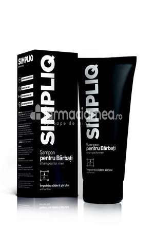 Îngrijire păr - Aflofarm Simpliq Sampon Anti-cadere pentru barbati, 150 ml, farmaciamea.ro