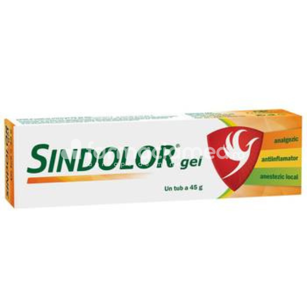 Durere OTC - Sindolor gel, 45g, Fiterman Pharma, farmaciamea.ro