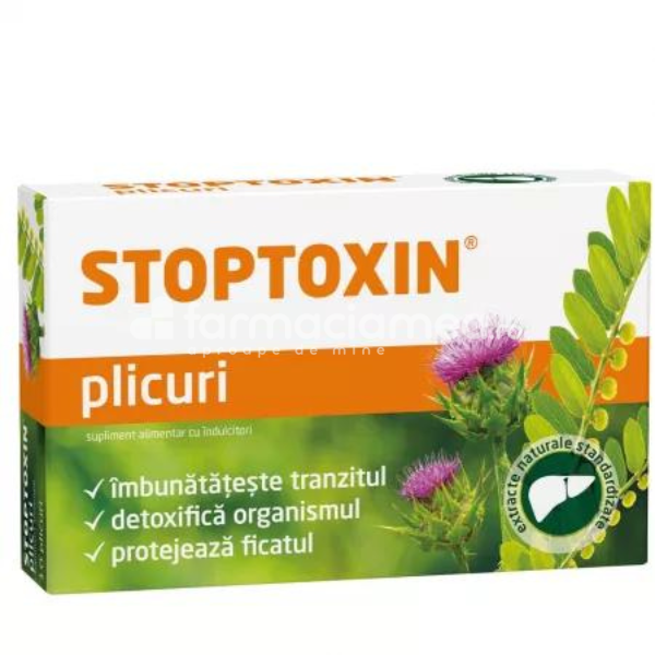 Terapie biliară și hepatică - Stoptoxin susține sănătatea ficatului, 10 plicuri Fiterman Pharma, farmaciamea.ro