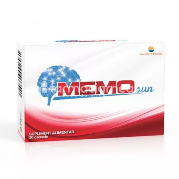 Memorie și concentrare - MemoSun, 30 capsule Sun Wave Pharma, farmaciamea.ro