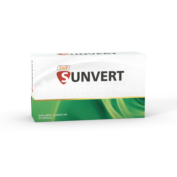 Prostată - Sunvert, ajuta la mentinerea sanatatii organelor pelvine si a prostatei, 30 de comprimate, Sun Wave Pharma, farmaciamea.ro