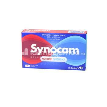 Durere OTC - Synocam, 10 cpr film, Dr Reddy's, farmaciamea.ro