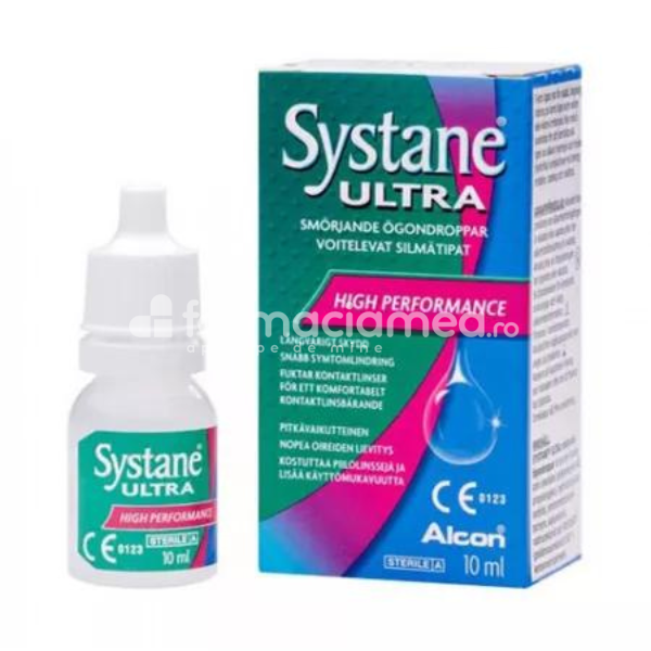 Produse oftalmologice - Picaturi oftalmice lubrifiante Systane Ultra, 10 ml, Alcon, farmaciamea.ro